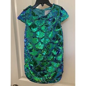 Disney Princess Boutique Ariel Reversible Sequin Dress Little Mermaid Girls Sz 3